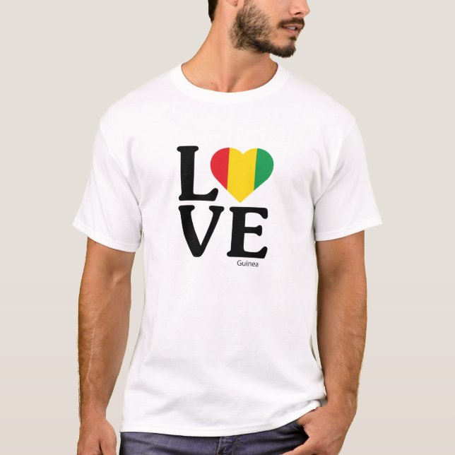 T-shirt Love Guinée (Devant)