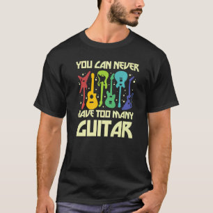 T-shirt Love Guitare Différentes Guitares Joueur Fan Passi