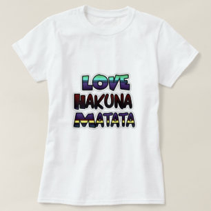 T-shirt Love Hakuna Matata Cadfts