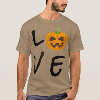 T-shirt Love Halloween Pumpkin Head For Haunted Houses