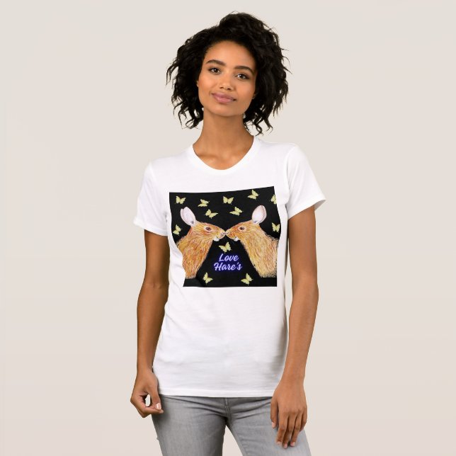 T-shirt Love Hares Shirt (Devant entier)