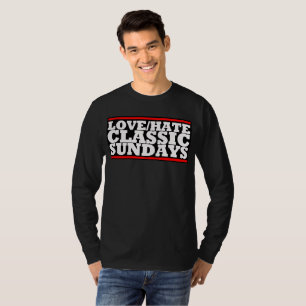 T-shirt LOVE/HATE - CLASSIC SUNDAYS Basic Long Sleeve Tee