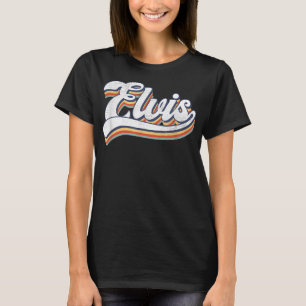 T-shirt Love Heart Elvis Nom Personnalisé GrungeVintage S