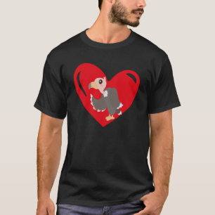 T-shirt Love Heart Graphic Valentine's Day Vulture Boys Ki