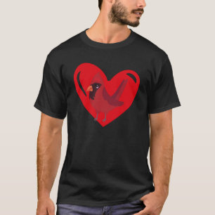 T-shirt Love Heart Graphique Saint-Valentin Cardinal Garço