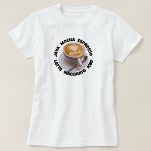 T-Shirt Love Heart Rome Cappuccino Tasse à Café