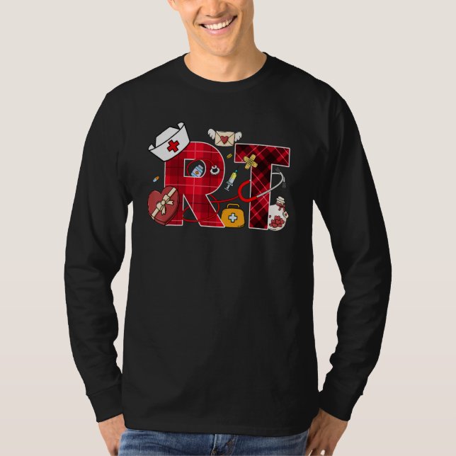 T-shirt Love Heart Stethoscope Respiratory Therapist Life  (Devant)
