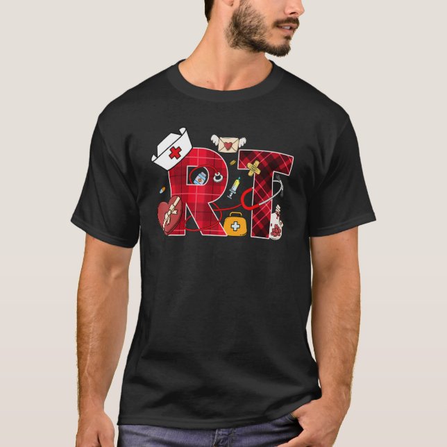 T-shirt Love Heart Stethoscope Respiratory Therapist Life  (Devant)