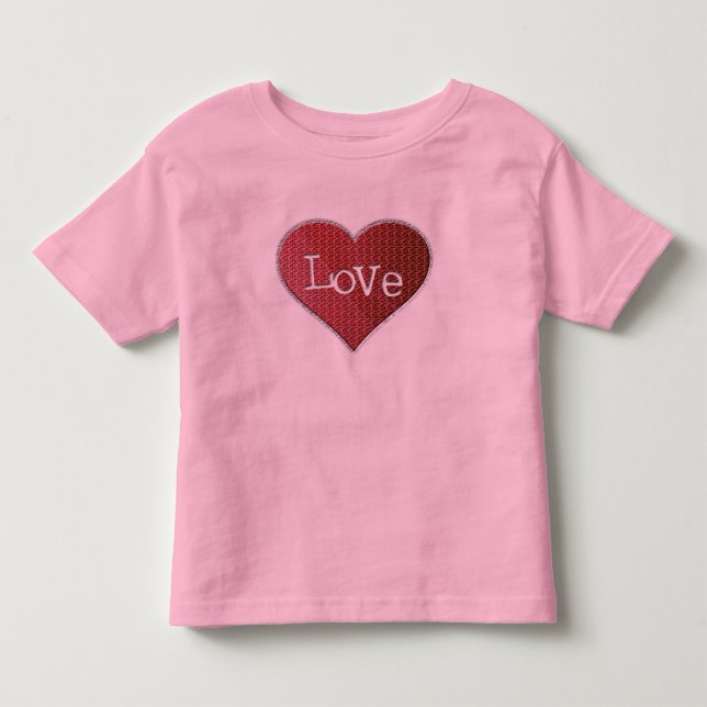 T-shirt Love Heart Toddler (Devant)
