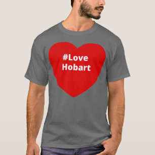 T-shirt Love Hobart Hashtag Heart