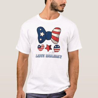 T-shirt Love Holiday Vintage American Design