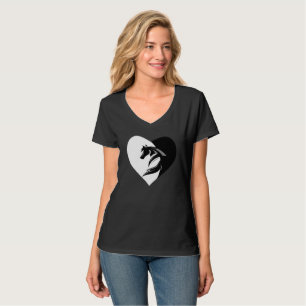 T-shirt Love Horses Logo avec Coeur Mug