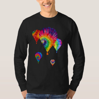 T-shirt Love Hot Air Balloon, TieDye Ballooning Hobby Wear