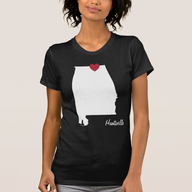 T-shirt Love Huntsville Alabama (Devant)