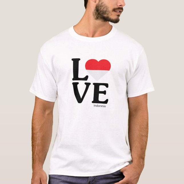 T-shirt Love Indonesia (Devant)