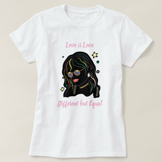 T-shirt Love is love  (Design devant)