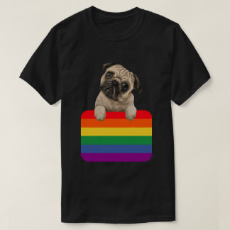 T-shirt Love Is Love Puppy rainbow