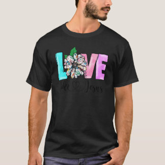 T-shirt Love Like Jesus Christian Faith Bible God Prayer R