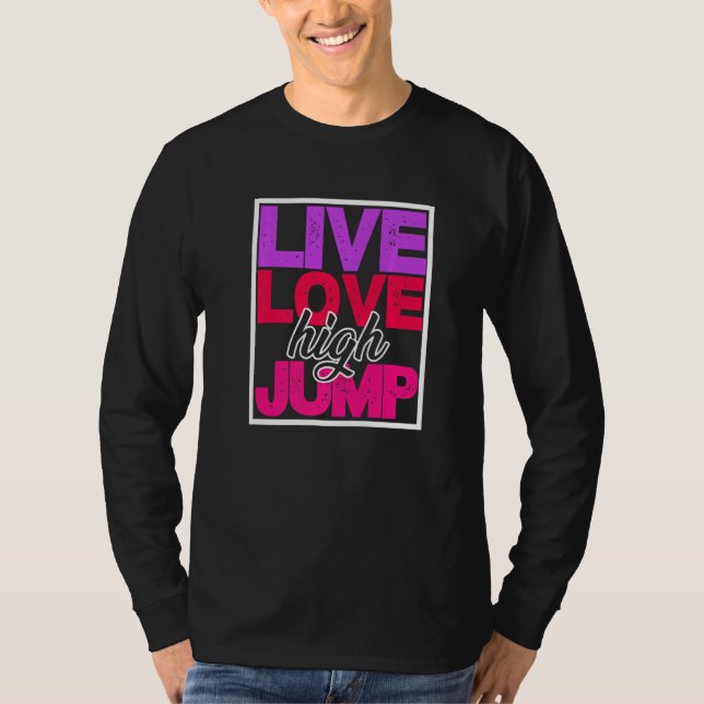 T-shirt Love Live High Jump Pole Vaulting Pole Jumping (Devant)