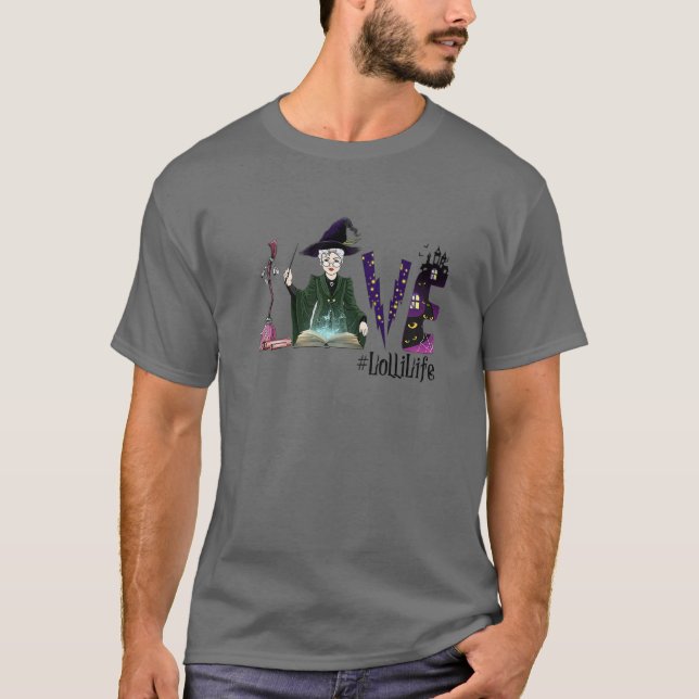 T-shirt Love Lolli Life Witch Halloween (Devant)