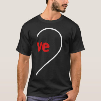 T-shirt Love Matching Couple Valentine's Day Cute Heart