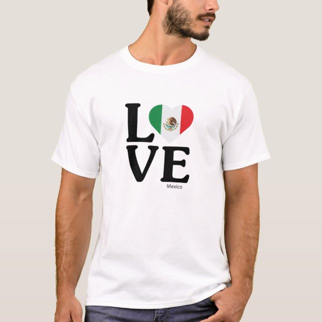 T-shirt Love Mexico (Devant)