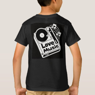 T-shirt Love Music : Spin the Soul