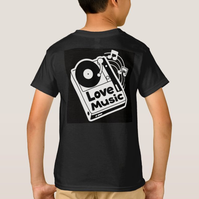 T-shirt Love Music : Spin the Soul (Dos)