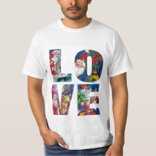 T-SHIRT LOVE MUSICAL PÈRE NOËL XMAS PARTY