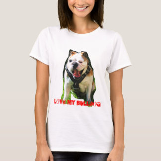 T-SHIRT LOVE MY BULLDOG