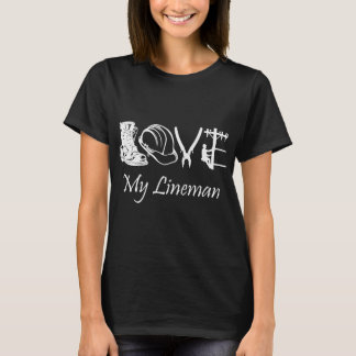 T-shirt Love My Lineman Electric Cable Funny