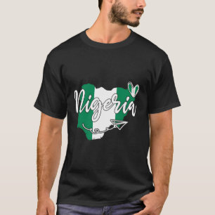 T-shirt Love Nigeria Carte Coeur mignon Graphique Patrioti