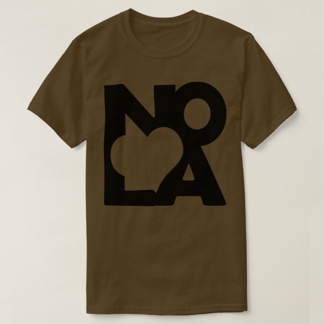 T-shirt Love NOLA New Orleans American Jazz Blues Music (Design devant)