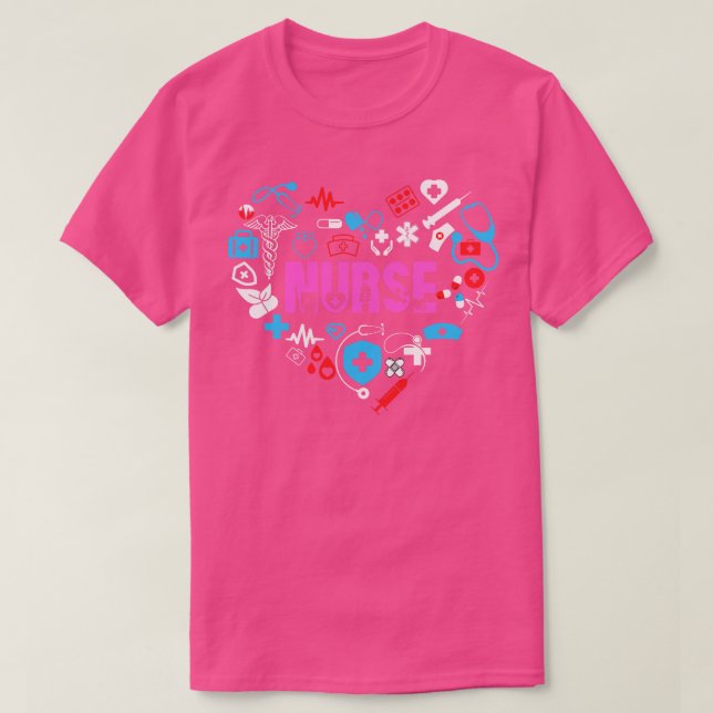 T-shirt Love Nurse 3 (Design devant)