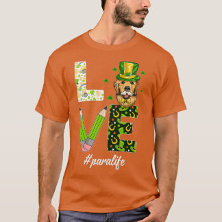 T-shirt LOVE Para Life Gnome Funny Jour de la Saint Patric