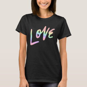 T-shirt Love Pastel Rainbow Love Cool