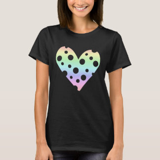 T-shirt Love Pastel Rainbow Love Heart