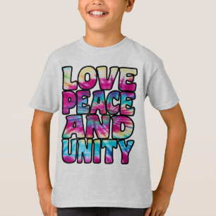 T-SHIRT LOVE PEACE UNITY.