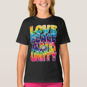 T-SHIRT LOVE PEACE UNITY.