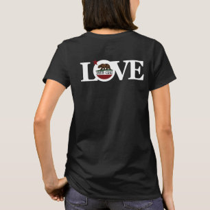 T-shirt LOVE Père Noël Cruz Back Print (texte blanc)