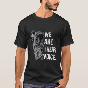 T-shirt Love Pitbull Nous sommes leur voix