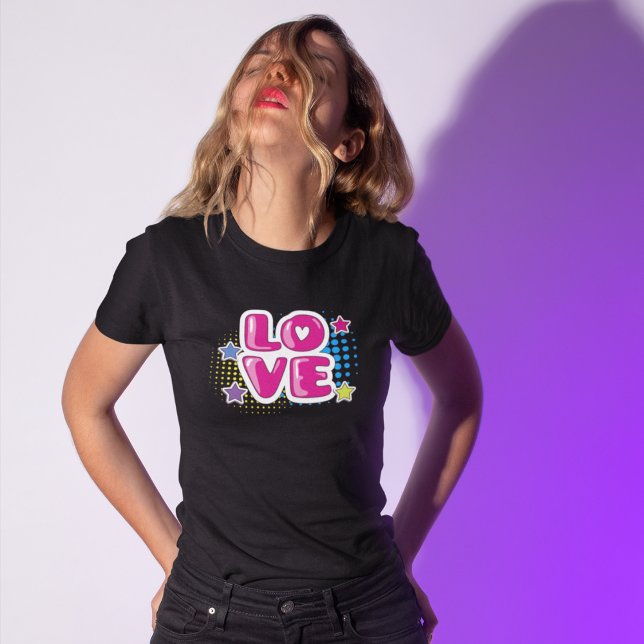 T-shirt Love Pop Art Comic (Créateur téléchargé)