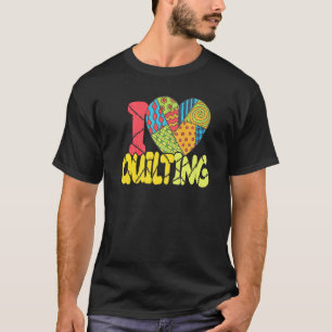 T-shirt Love Quilting Heart Quilting