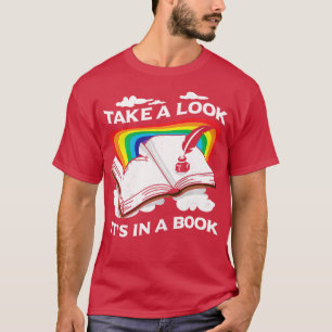 T-shirt Love Reading Love Rainbows Cadeau Retro Rainbow De