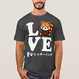 T-shirt Love Red Panda