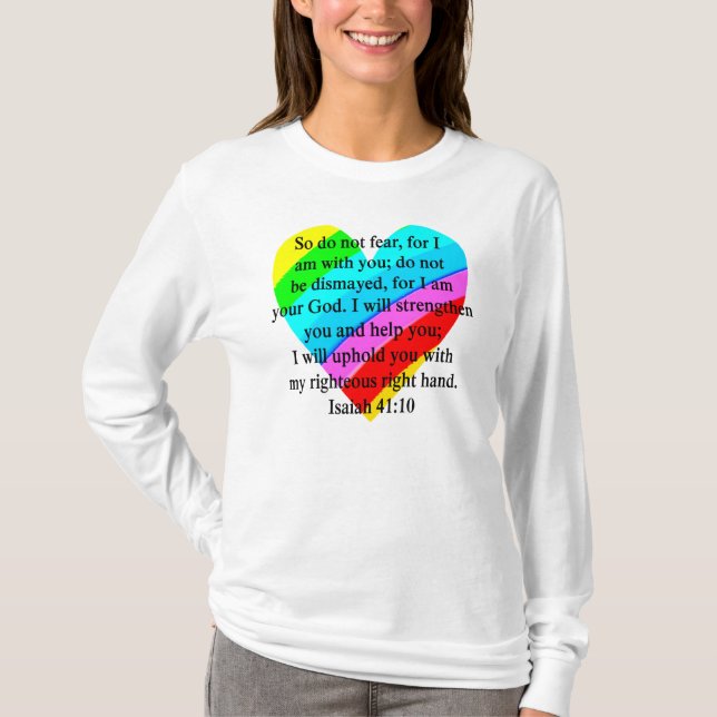 T-SHIRT LOVE REMPLIE ISAIAH 41:10 CONCEPTION (Devant)