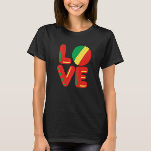 T-shirt LOVE - République Du Congo Premium
