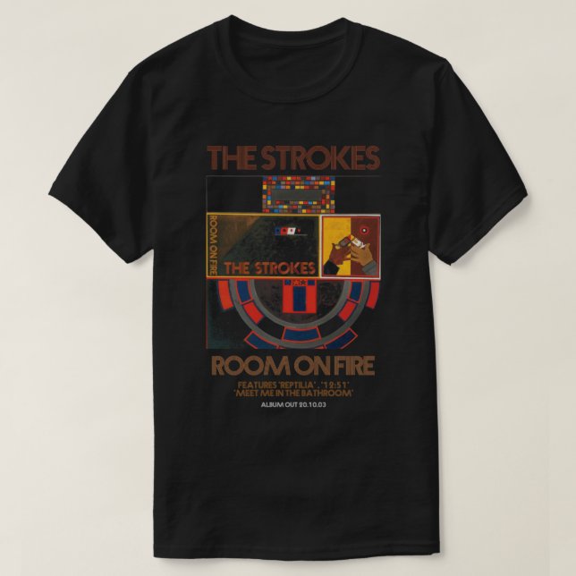 T-shirt Love Rock Band The Strokes Tour Cadeau (Design devant)