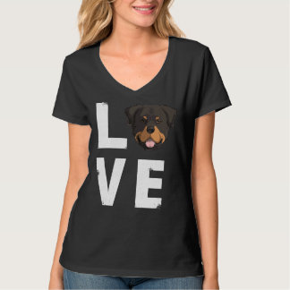 T-shirt Love Rottweiler Rottie Dog