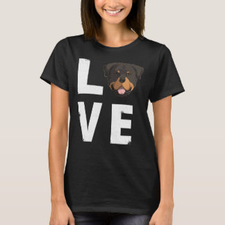 T-shirt Love Rottweiler Rottie Dog